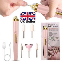 TEMU Electric Nail File Drill Portable Usb Manicure Pedicure Machine Set Professional