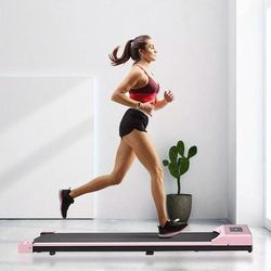 TEMU Treadmill, Portable Walking Pad Treadmill, Remote Control And Led Display, Adjustable Speed, Treadmills For Home Office Aerobic Exercise 1-6kmh 0.65hp