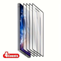 TEMU 4pcs Tempered Glass Phone Screen Protector For Galaxy S25/s25+ Protective Film S25 Ultra/s24/s24 Ultra/s24+ Glass Smartphone S23 Fe/s23+/s22/s22+/s21 Fe/s21/s21+/s20 Fe/s10/s10 Lite/note 20