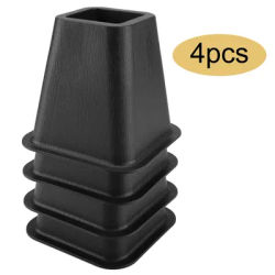 Bed Lifters Bed Risers Black Furniture Raisers Set of 4 For Bed Chair Desk Table Furniture Raisers