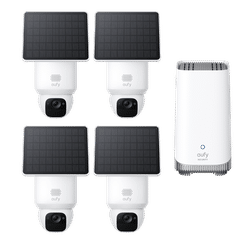 eufy SoloCam E30 (4-Pack) + eufy Homebase3