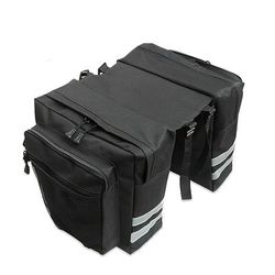 TEMU 1pc Bicycle Rear Rack Bag, Large Capacity Mountain Bag, Double Layer Hanging Bag, Suitable For Motorcycle, Bicycle Outdoor Ridin