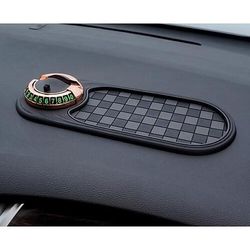 Tappetino antiscivolo multifunzione per auto, nuovo supporto multifunzionale per telefono cellulare da cruscotto, tappetino antiscivolo universale girevole per cruscotto auto con numero di parcheggio