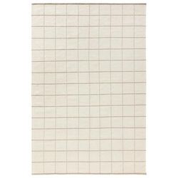 Tappeto di lana crema 120x170