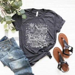 Vintage Herbology Witchcraft Shirt Herbology Plants T-Shirt Magcal Wizard Botanical Plant Lover Tees