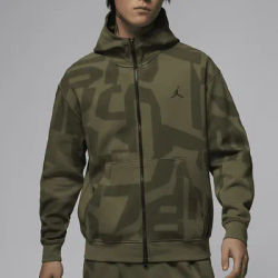 Nike Official Authentic JORDAN Men's Hooded Knit Warm Printed Jacket FV8621-222