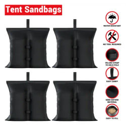 4pcs Sandbags Weights Camping Outdoor Tent Gazebo Foot Legs Sandbags for Tent Base Heavy 600D Oxford Waterproof Tent Accessories