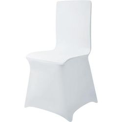 TEMU Chair Covers White Universal Spandex Stretch Chair Covers For Events, Weddings, And Celebrations, Protective Cover, Decorative Highlight, Suitable For Events And Functions