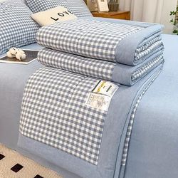 TEMU 4 Universal Thin Quilt, Summer , -friendly Air-conditioning Quilt, Single And Double Microfiber Filled Quilt (1 Summer Quilt, Excluding Pillowcases And Sheets)