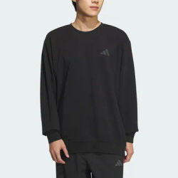 Adidas Men's New Knitted Loose Sports Round Neck Sweatshirt JX1790