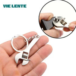 Simulation Tool Keychain Metal Creative Wrench Keychain Car Small Gift Pendant Adjustable hiking accessories