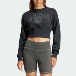 Adidas Official Authentic Women's Short Sport Hoodie IY9028