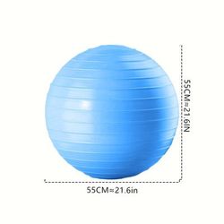 TEMU 1pc Thickened Non-explosive Yoga Ball, (blue, Purple, Pink), Adult Fitness & Training, Exercise Ball For Pregnancy, Child Sensory Training, Pvc Material
