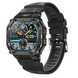 Smartwatch Imosi, orologio militare da esterno con torcia a LED, chiamata Bluetooth, schermo HD da 1,75, impermeabile fino a 30 m, oltre 100 modalità sportive, batteria da 480 mAh, promemoria messaggi per uomini e donne.