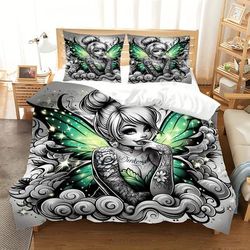 TEMU 3pcs Bedding Set - Cartoon Cute Soft, Suitable For Bedroom - Includes Duvet Cover, 2 Pillowcases With Cute Character Designs Room Decor Supplies