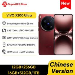 Original VIVO X200 Ultra Chinese Version Snapdragon 8 Elite 6.82inch AMOLED 50MP 6000mAh 90W SuperVOOC 40W Wireless Charge NFC