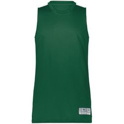 Augusta Sportswear AS6927 Athletic Swish Reversible Basketball Jersey T-Shirt in Dark Green/White size 2XL | Polyester 6927