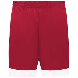Augusta Sportswear 6929 Swish Reversible Basketball Shorts in Scarlet/White size Small | Polyester