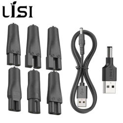 LISI 8 PCS Power Cord 5V Universal Replacement Charger USB Adapter for All Kinds Hair Clippers Beard Trimmers Shavers Desk Lamps