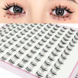New 10 Rows 5-7mm Air Lower Eyelashes Fairy Soft Fake Lashes Segmented Natural Under Lashes Manga Bottom Lashes Makeup Eyelash