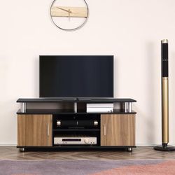TEMU Tv Cabinet Unit For Tvs Up To 50'' With Storage Shelf And Cupboards, Living Room Entertainment Center Media Console