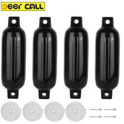 TEMU 2-pack/4-pack Deer Call Inflatable Boat Fenders With Ribs & Lines - Universal Pvc Marine Pwc Bumpers For Docking Yachts, Pontoons - Durable Boat Buoys With Ropes & Pump - , Father's Day & More