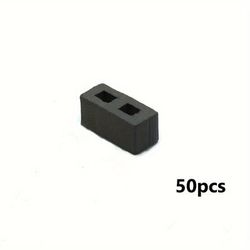 TEMU Mini 50pcs Concrete Cinder Blocks - Diy Fake Bricks For Miniature Model Buildings, Figurine Landscaping, And Garden Kitchen Accessories