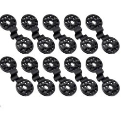 Filet pare-soleil en plastique, 20 pièces, clip grill, bâtiments verts pour fixer, clôture, auvent, pergola, crochet, camping, outils de jardin