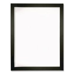 Global Printed Products Indoor Window Sign Holder, 8.5 x 11 Insert, Black Frame, 5/Pack (GPUSPLS8X11FMP)