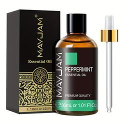 TEMU Mayjam 1pc 30ml/1.01fl.oz Peppermint Essential Oils For Reed Diffusers Humidifier