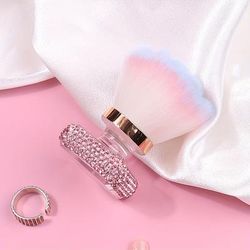 TEMU Luxurious Rose Dust Brush - Odorless Manicure Cleaning Tool For Polishing & Powder Removal