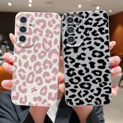 Leopard Print Case For Samsung Galaxy S25 Ultra Capa S24 Ultra S23 S22 Plus S21 FE A15 A16 A25 A26