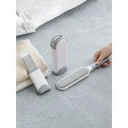 Hair Remover No-Rinse Double-Sided Brush Reusable Self-Cleaning Base,Manual hair cleaning For Furniture, Clothes And Carpets