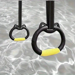 Gymnastic Rings Pull up Handle Rings with Adjustable Straps Teenager Adult Home Fitness Equipment Workouts Strength Training