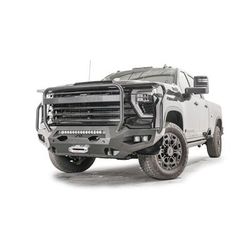 Fab Fours Bumper Steel Powdercoated Black Matrix Series, Front, CH24-X6150-1