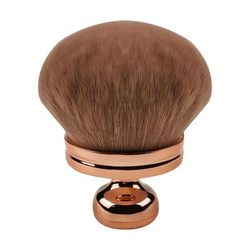 TEMU Large Mushroom Head Makeup Brush - Oval Blush & Foundation Brush With Soft Polyester Bristles, Fragrance-free, Durable Abs Handle For All Light Beige Types, Travel-friendly Beauty Tool