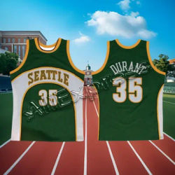 Maillot Swingman NBA 2024 Sean Kemp 1995_96-vert 40 Joueurs Supersoniques Vintage Classiques Gary Payton 20 hauts unisexes pour adultes