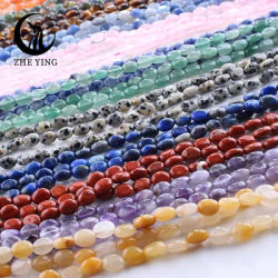Nouveau 6-8mm améthyste pierre naturelle perles ovales vert rouge bleu Aventurine Sodalite entretoise en vrac perle de forme libre pour la fabrication de bijoux bricolage