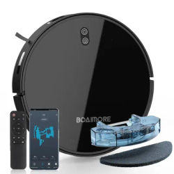 Vadrouille combinée pour aspirateur Robot, aspiration 4000PA, contrôle WiFi/vaux, Recharge automatique, poils d'animaux pour Robot de nettoyage domestique