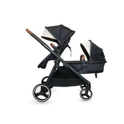 Gladly Family Piper Stroller Second Seat:2-in-1 Toddler Seat + Bassinet - Aloe