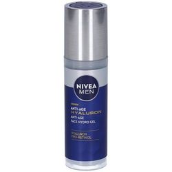 Nivea Men Anti-Age Hyaluron Hydro Gel Viso Uomo 50 ml, Crema viso uomo