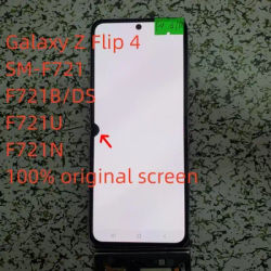 100% original AMOLED Galaxy Z Flip 4 foldable defective screen, SM-F721, F721B, F721U replacement component touch screen