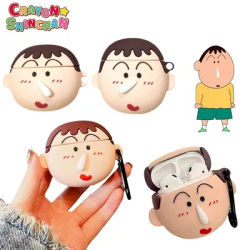 Étui pour écouteurs créatif Crayon Shin-chan Boochan pour Airpods, housse de protection amusante, Anime 3D, Mucus, Pro2, 1, 2, 3 Pro