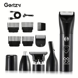 TEMU Set, Men's Electric Body Hair Trimming Set, Including Body Hair Trimmer, Beard Trimmer, Nose Hair Trimmer, Men's Beard Trimmer, Body Nose Facial Shaving Kit, Beard, Body, Face, Father's Day Gif