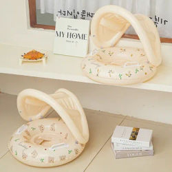 1PC Bear & Rabbit Canopy Arm Float - Thickened Inflatable Pool Float for Summer, Beach & Pool Parties