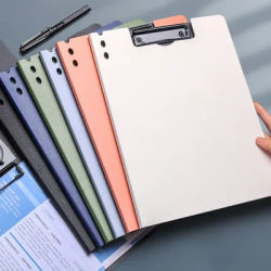 1pc A4 File Folder Clipboard Writing Pad Board Test Paper Document Organizer For Business & School, Stationery & Office Supplies
