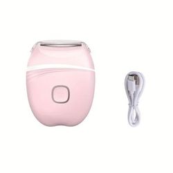 TEMU Usb Powered Women Is Hair Removal Device Shaver Rechargeable Via Type C, All Light Beige Types. Effortlessly Removes Facial, Leg, Bikini, And Arm Hair. Compact Travel Friendly, For Her.