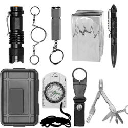 First Aid Kit Multifunction Outdoor Adventure Survival Kit SOS Emergency Survival Tool Traveling Camping Hiking Hunting Tool box