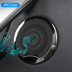 Autocollant de protection de cadre de couverture de haut-parleur Audio de porte de voiture en acier inoxydable, 4 pièces, pour BMW X3 G01 X4 G02 F30 F32 F33 F36 3GT, accessoires