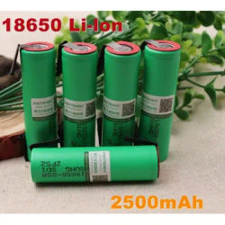 Batterie 100% originale rechargeable pour Samsung 18650, INR18650 25R 2500mah 20A, Nickel à monter soi-même